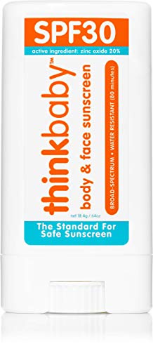 thinkbaby Sunscreen Stick, White/Orange, 0.64 Ounce