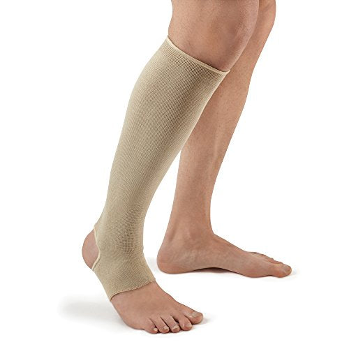 FUTURO Therapeutic Support Open Toe/Heel, Knee High, Firm Compression, Nude, M -1 ea