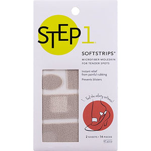 Step 1 Soft Strips Microfiber Moleskin, 14 Pieces - 1 ea