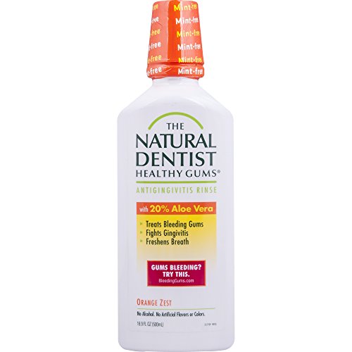 Natural dentist healthy gums daily oral rinse, orange zest - 16.9 oz