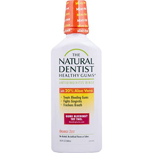 Natural dentist healthy gums daily oral rinse, orange zest - 16.9 oz