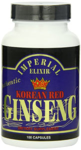 Imperial Elixir - Korean Red Ginseng 600 mg. - 100 Capsules