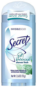 Secret Sheer Dry Solid Antiperspirant and Deodorant, Shower Fresh - 2.6 oz