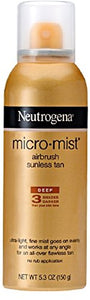 Neutrogena Micromist tanning sunless spray, deep - 5.3 oz.