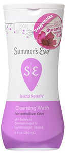 Summers Eve Cleansing Wash for Sensitive Skin, Island Splash - 9 oz.