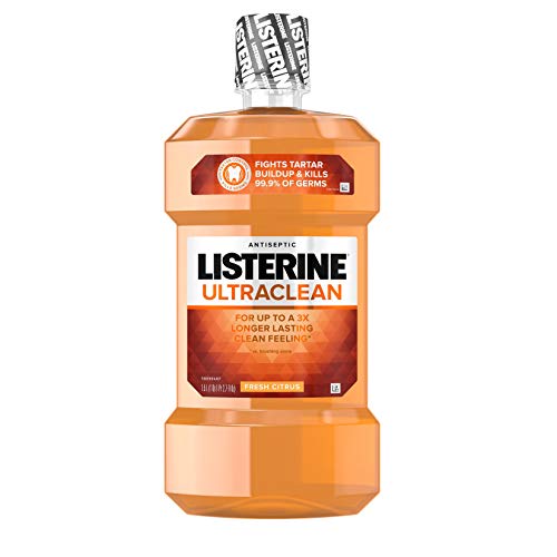 Listerine Ultraclean Antiseptic Mouthwash, Fresh Citrus - 1.5 Lt