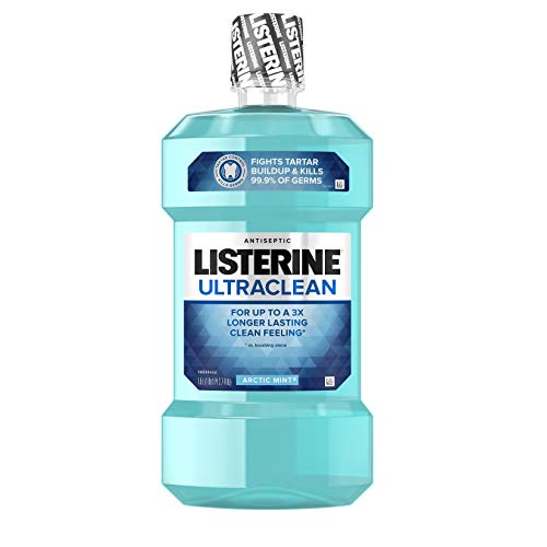 Listerine Ultra Clean Antiseptic Mouthwash, Arctic Mint - 1.5 ltr