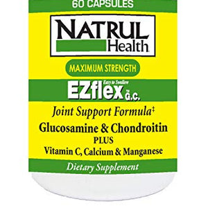 Nat - Rul Health  EZ Flex Maximum Strength Glucosamine Capsules - 60 ea