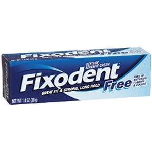 Fixodent free denture adhesive cream - 39gm