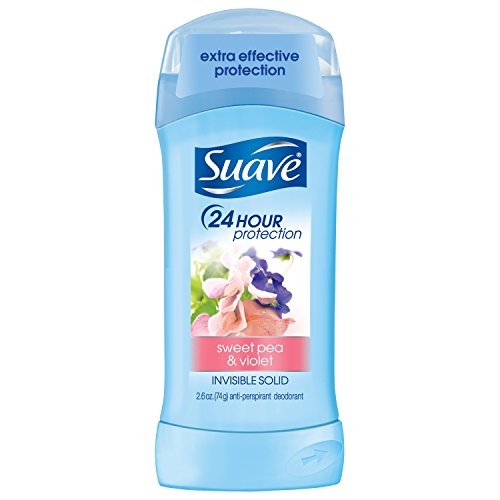 Suave Deodorant Invisible Solid, Sweet Pea & Violet - 2.6 oz