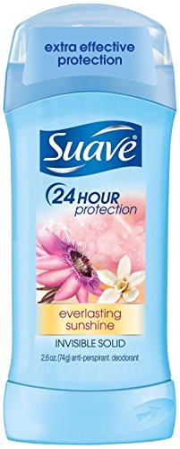 Suave 24hr Protection Invisible Solid Deodorant, Everlasting Sunshine - 2.6 oz