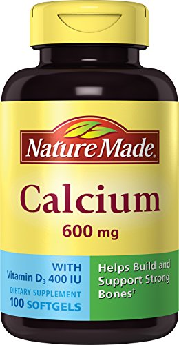 Nature Made Calcium 600mg with Vitamin D 400 IU Softgels - 100 ea