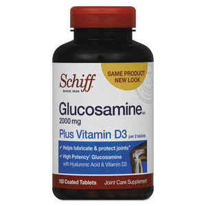 Schiff Glucosamine 2000 mg plus Vitamin D, Highest Potency Tablets - 150 ea