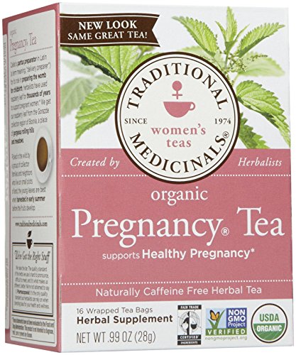 Traditional Medicinals - Organic Pregnancy Tea - Supports Healthy Pregnancy - 16 Tea Bags