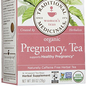 Traditional Medicinals - Organic Pregnancy Tea - Supports Healthy Pregnancy - 16 Tea Bags