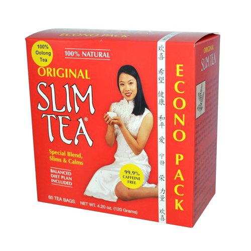 Hobe Labs Slim Tea 100% Natural Original - 60 Tea Bags.