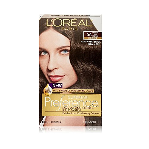 Loreal Superior Preference Permanent Hair Color,Medium Brown # 5A - 1 ea.