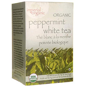 Uncle Lee's Tea - Imperial Organic Peppermint White Tea - 18 Tea Bags