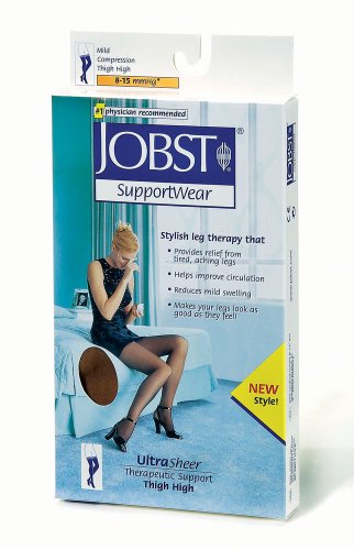 Jobst Ultra Sheer Thigh High Stockings, Medium - 1 ea