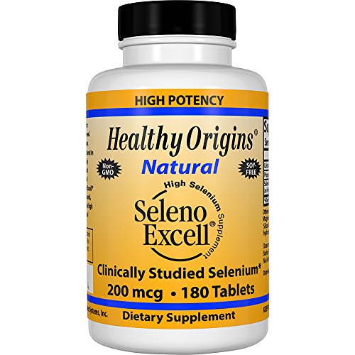 Healthy Origins - Natural Seleno Excell High Selenium Supplement 200 mcg. - 180 Tablets