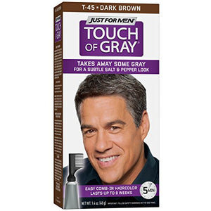 Just For Men Touch Of Gray Hair, Dark Brown, Gray T - 45 - 1 ea.