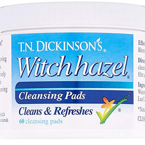 T.n. Dickinsons Hazelets Cleansing Witch Hazel Pads 60 Ea