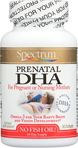 Spectrum Essentials - Prenatal DHA For Pregnant or Nursing Mothers - 60 Softgels