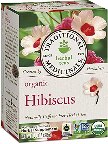 Traditional Medicinals - Organic Herbal Tea Hibiscus - 16 Tea Bags