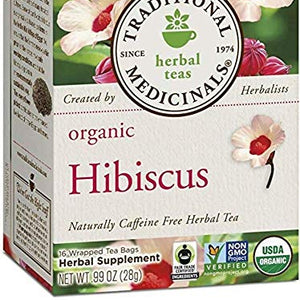 Traditional Medicinals - Organic Herbal Tea Hibiscus - 16 Tea Bags