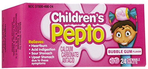 Pepto-Bismol Children Chewable Tablets, Bubble Gum Flavor - 24 Each.