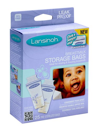 Lansinoh Breast Milk Storage Bags - 25 ea