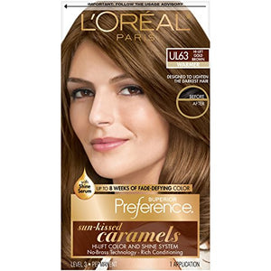 L'Oreal Superior Preference Sun-Kissed Caramels, Hi-Lift Gold Brown Ul63 - 1 ea