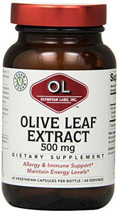 Olympian Labs - Olive Leaf Extract 500 mg. - 60 Vegetarian Capsules