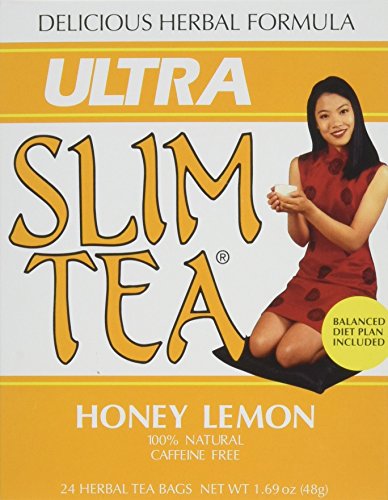 Hobe Labs - Ultra Slim Tea 100% Natural Caffeine Free Honey Lemon - 24 Tea Bags.