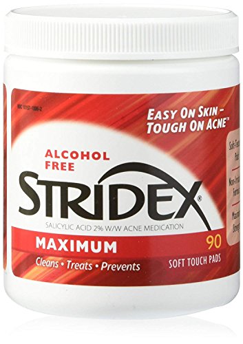 Stridex Daily Care Alcohol Free Maximum Pads - 90 ea