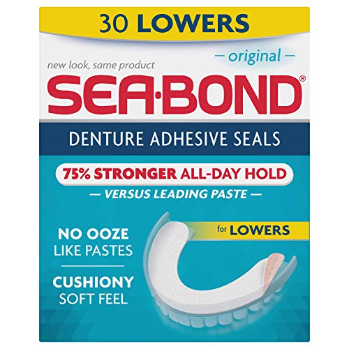 Sea-Bond lower denture adhesive wafers, original - 30 ea