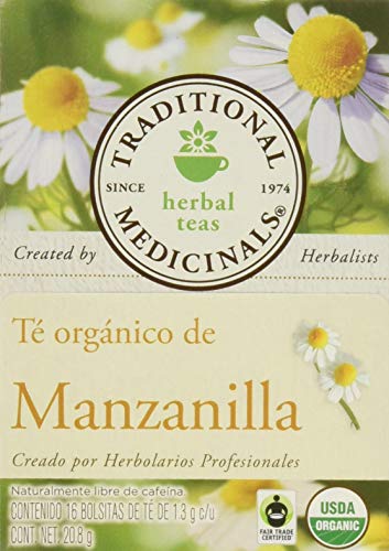 Traditional Medicinals - Organic Chamomile Tea - Herbal Calmative and Digestive - 16 Tea Bags