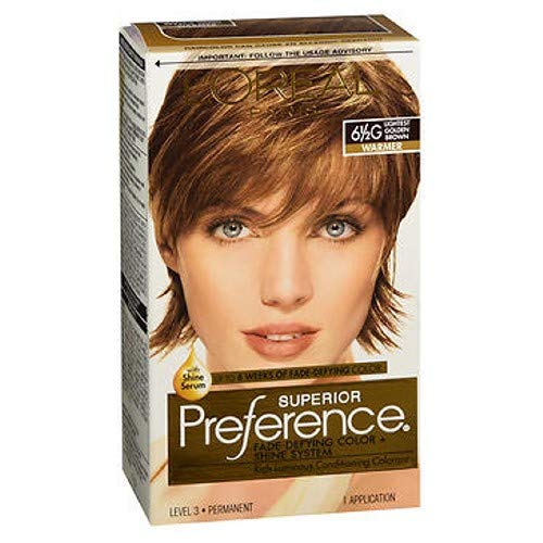 Loreal Superior Preference Hair color, 6.5G Lightest Golden Brown - 1 ea.
