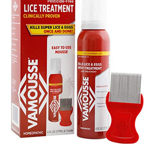 Vamousse Head Lice Treatment, Easy Mousse Application - 6 oz.