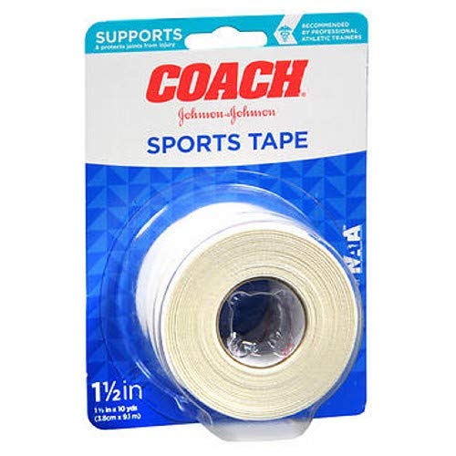 Johnson and Johnson Coach Sports Tape - 1.5 inchs X 10