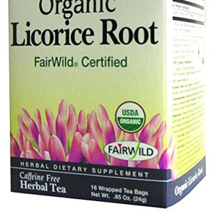 Traditional Medicinals - Organic Licorice Root Caffeine Free Herbal Tea - 16 Tea Bags