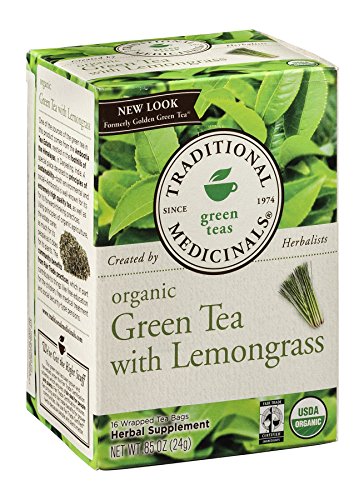 Traditional Medicinals - Organic Green Tea With Lemongrass - 16 Tea Bags