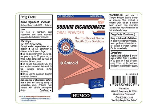 Humco sodium bicarbonate oral powder USP - 1 lb