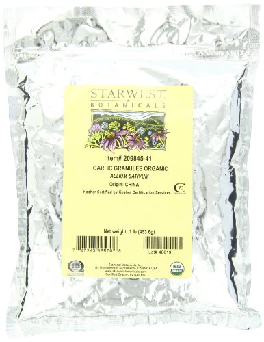 Starwest Botanicals - Bulk Garlic Granules Organic - 1 lb.