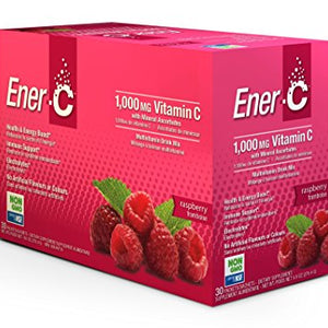 Ener-C - Vitamin C Effervescent Powdered Drink Mix Raspberry - 1000 mg (Pack of 30)