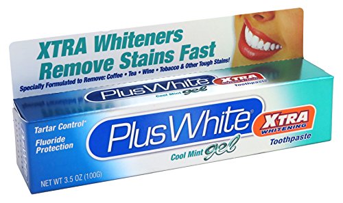 Plus White xtra whitening cool mint gel with tartar control - 3.5 oz