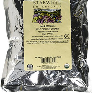 Starwest Botanicals - Bulk Kelp Powder Organic - 1 lb.
