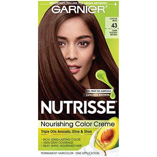 Garnier Nutrisse Permanent Haircolor, Dark Golden Brown 43 - 1 ea