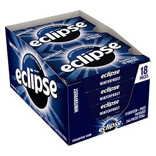 Eclipse powerful fresh breath sugar free gum, Winter frost 18 ea - 8 pack