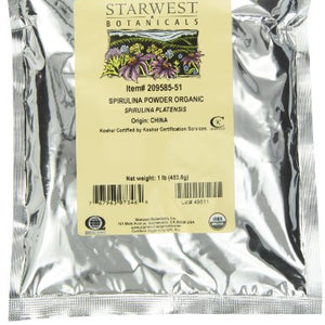 Starwest Botanicals - Bulk Spirulina Powder Organic - 1 lb.